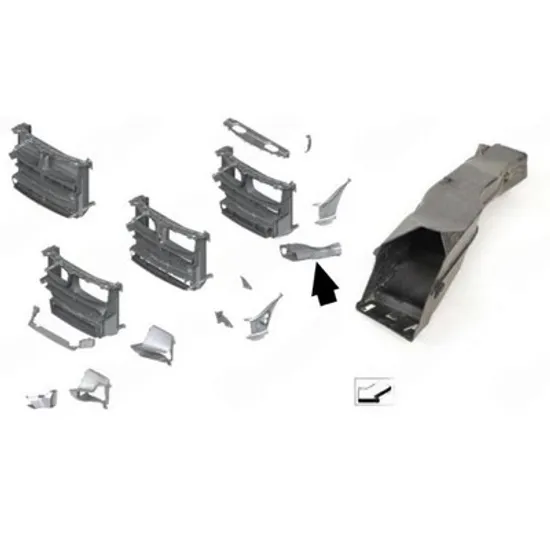 Admisie Aer BMW X5 F15 2013->2018 Admisie aer fata interioara plastic (pentru discuri frana) (M-SPORT) STANGA Perioada 2013 2014 2015 2016 2017 2018