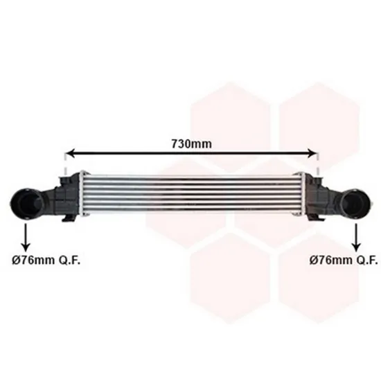 Intercooler MERCEDES E-CLASS W211 2002->2009 Radiator intercooler 1,8i - 16V KOMP.2,7 - 3,2CDi (65x11,3) Perioada 2002 2003 2004 2005 2006 2007 2008
