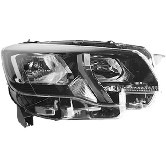 Far dreapta PEUGEOT PARTNER 2018-> perioada 2018 2019 2020 2021 2022 2023 , fara LED, cu reglaj electric, cu bec H1/H7