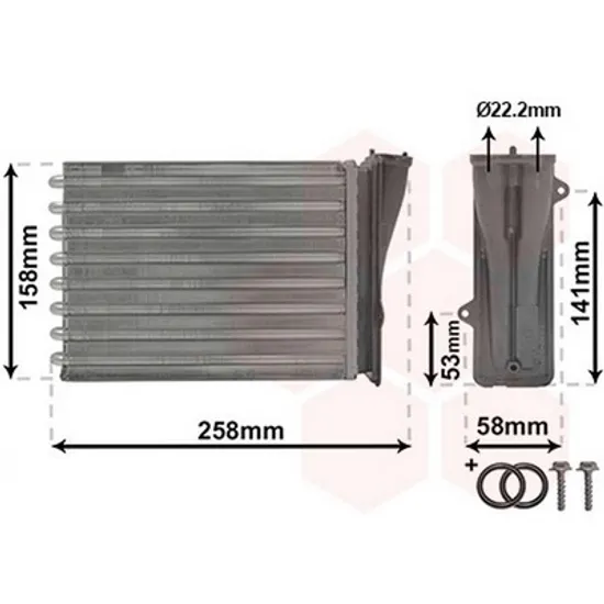 Radiator Incalzire PEUGEOT 2008 1 2015->2020 Calorifer (200x157x42) Perioada 2014 2015 2016 2017 2018 2019 2020