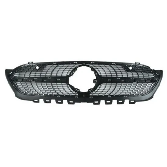 Grila Radiator MERCEDES A-CLASS W177 2018-> Grila radiator neagra cu bandou argintiu (cu senzori parcare) (AMG) Perioada 2018 2019 2020 2021 2022 2023 2024