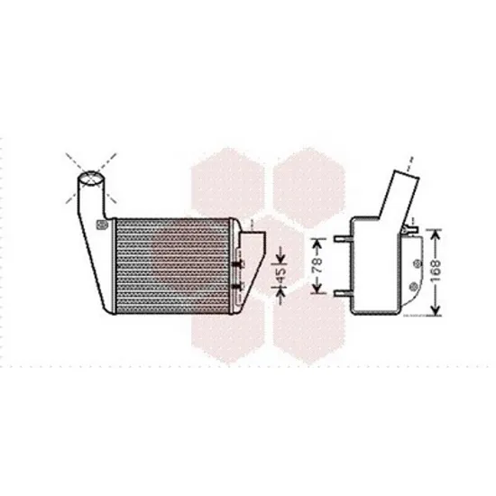 Intercooler VW PASSAT B5 2000->2005 Radiator intercooler 2 5 TDi 192x172x62 dreapta Perioada 2000 2001 2002 2003 2004 2005
