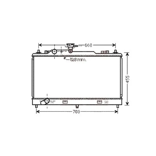 Radiator apa MAZDA 6 GG 2002->2008 2.0 108KW 147CP , pentru motor LFF7 perioada 2005 2006 2007