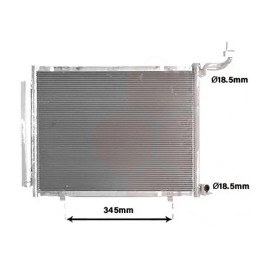 Radiator aer conditionat DAEWOO TACUMA 2000->2004 1.8 67KW 91CP , pentru motor perioada 2000 2001,2002,2003,2004 2005