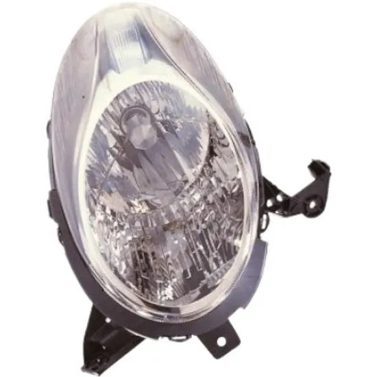 Far stanga NISSAN MICRA 3 2002->2010 perioada 2003 2004 2005 2006 2007 2008 2009 2010 de la an de fabricatie 09/2007, cu motor reglaj, cu reglaj electric, cu bec H4