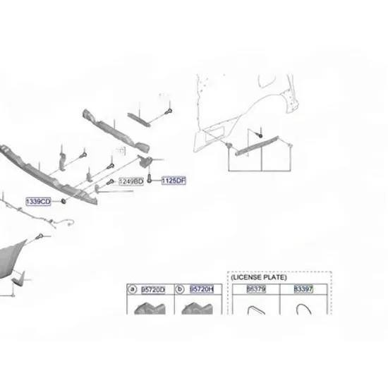 Suport Bara spate HYUNDAI STARIA 2025-> Suport Bara spate lateral plastic (O) STANGA Perioada 2025