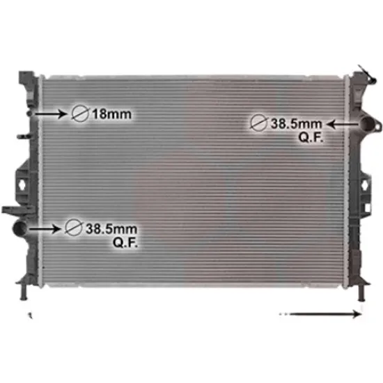 Radiator apa FORD KUGA 2 2012->2019 pentru 2.0 TDCi 4x4, perioada 2013 2014 2015 2016 2017 2018 2019