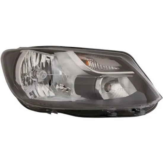 Far dreapta VW CADDY 3 2004->2015 perioada 2011 2012 2013 2014 2015 pana la an de fabricatie 05/2013, cu motor reglaj, fumuriu, semnal transparent, cu reglaj electric, cu bec H4