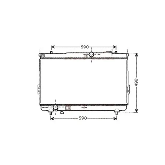Radiator apa HYUNDAI SANTA FE 1 2001->2006 pentru 2.0 CRDi tractiune integrala, perioada 2003 2004 2005 2006