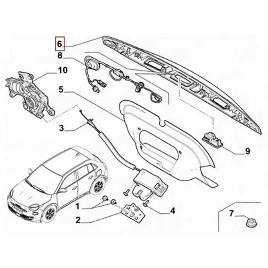 Ornament Hayon FIAT 600 2023-> Bandou Hayon (O) Perioada 2023 2024 2025