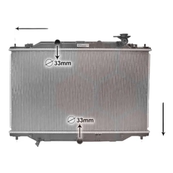 Radiator apa MAZDA CX-5 2011->2017 2.0 115KW 156CP , pentru motor PEY5, PEY7 perioada 2012 2013,2014,2015,2016 2017