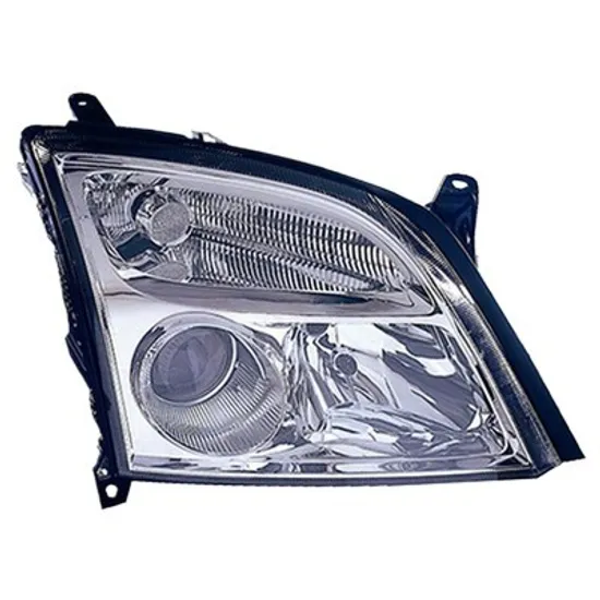 Far dreapta OPEL SIGNUM 2003->2008 perioada 2003 2004 2005 2006 2007 2008 pana la an de fabricatie 09/2005, fara motor reglaj, cromat, semnal transparent, cu reglaj electric, cu bec H7/H7