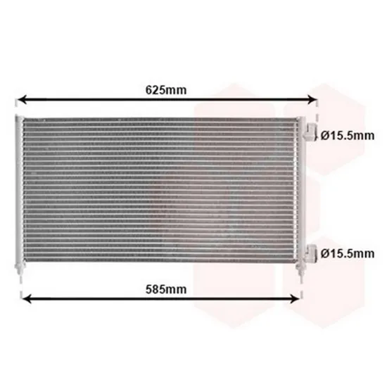 Radiator Aer Conditionat FIAT DOBLO 223 2000->2010 Radiator aer conditionat 1.3-1.9 JTD (56x31) MARELLI Perioada 2001 2002 2003 2004 2005 2006 2007 2008 2009