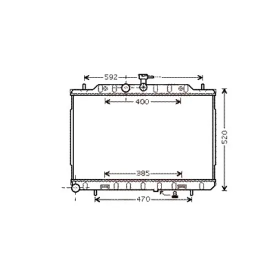 Radiator apa NISSAN X-TRAIL T31 2007->2014 2.0 dCi 4x4 127KW 173CP , pentru motor M9R 760 perioada 2007 2008,2009,2010,2011,2012 2013
