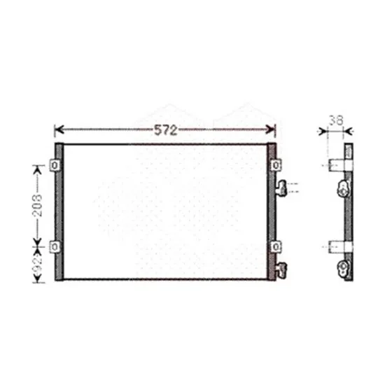 Radiator aer conditionat VOLVO XC40 2017-> pentru 2.0 D3, perioada 2018 2019 2020 2021