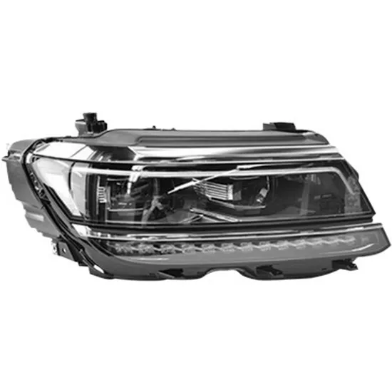 Far dreapta VW TIGUAN AD1 2016-> perioada 2016 2017 2018 2019 2020 2021 pana la an de fabricatie 2020, cu motor reglaj, fara unitate comanda LED pentru lumini de pozitie, semnal transparent, cu reglaj electric, adaptiv, cu bec LED