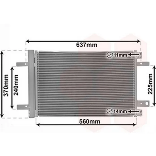 Radiator Aer Conditionat OPEL COMBO X19 2018-> Radiator aer conditionat benzina -diesel (525x335x12) Perioada 2018 2019 2020 2021 2022 2023 2024