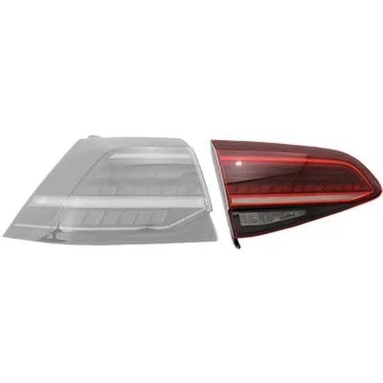 Lampa stop spate stanga VW GOLF 7 2012->2020 perioada 2013 2014 2015 2016 2017 2018 de la an de fabricatie 01/2017, rosu, dinamic, cu lampi LED, cu functie semnalizare, cu semnal LED, interior, cu bec LED,