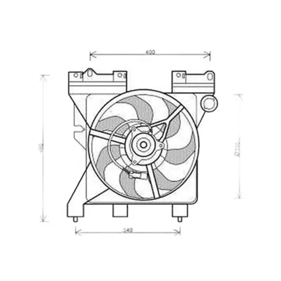 Ventilator Motor CITROEN BERLINGO 1996->2011 Electroventilator radiator fara aer conditionat, 2002->2008 Perioada 2002 2003 2004 2005 2006 2007 2008