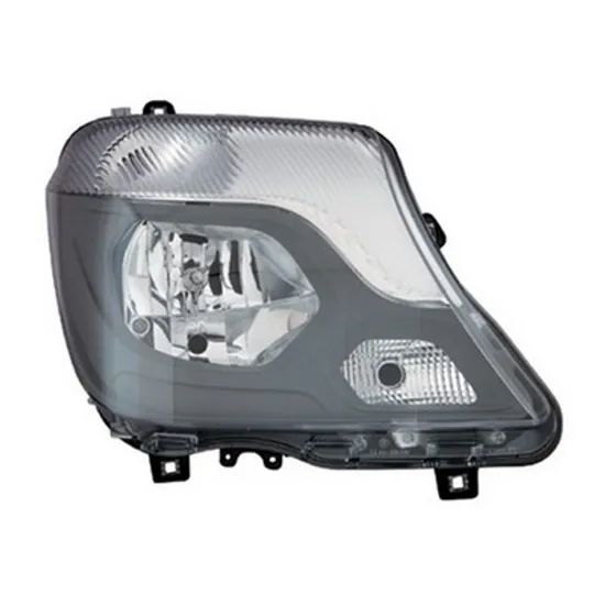 Far dreapta MERCEDES SPRINTER 906 2006->2017 perioada 2009 2010 2011 2012 2013 2014 de la an de fabricatie 09/2013, cu motor reglaj, gri, semnal alb, cu reglaj electric, cu lumina de zi, cu bec H7/H7,