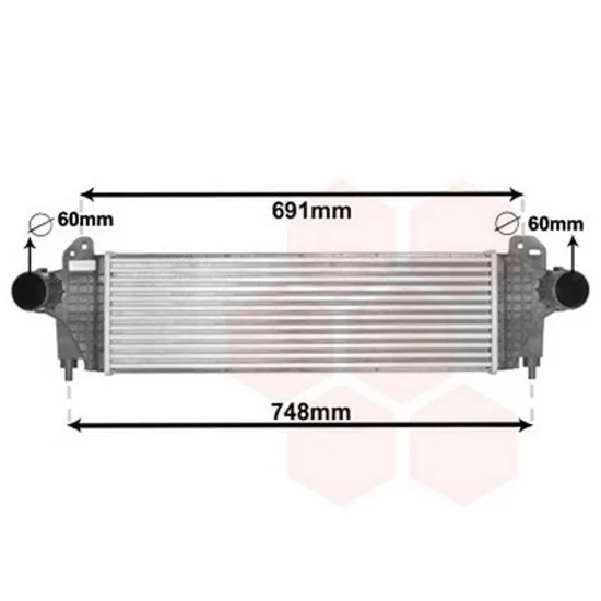 Intercooler IVECO DAILY 4 2006->2012 Radiator intercooler 3.0 T.D (600x190x64) Perioada 2006 2007 2008 2009 2010 2011