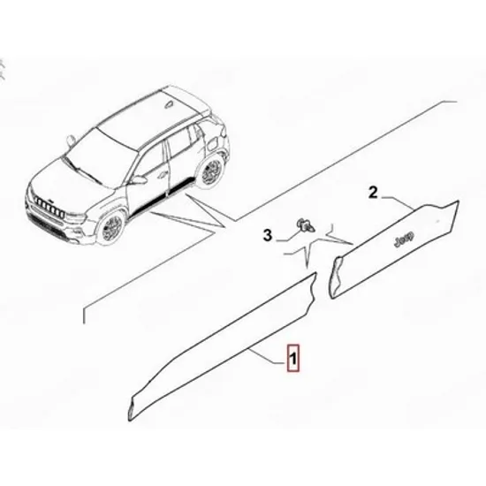 Bandou Usa JEEP AVENGER 2022-> Bandou usa fata (O) DREAPTA Perioada 2022 2023 2024 2025