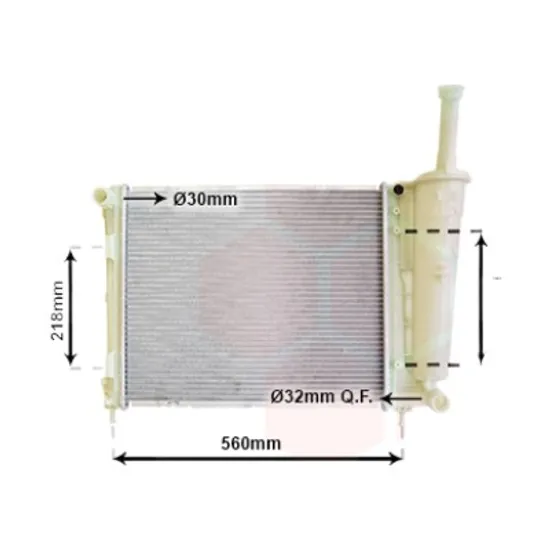Radiator apa LANCIA YPSILON 2011-> 1.2 Bi-fuel 51KW 69CP , pentru motor 169 A4.000 perioada 2011 2012,2013,2014,2015 2016