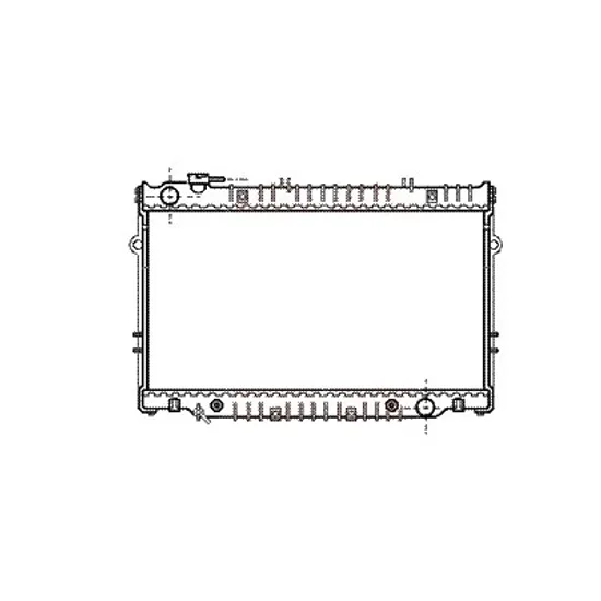 Radiator apa TOYOTA LAND CRUISER J7 1990->2006 pentru 4.2 D, 4.2 D , perioada 1990 1991 1992 1993 1994 1995