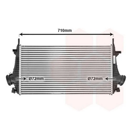 Intercooler SAAB 9-5 2010->2012 Radiator intercooler 1,6 - 2,0 turbo - 2,0CDTi 66,5x36,2x32 Perioada 2010 2011 2012 2013 2014 2015 2016