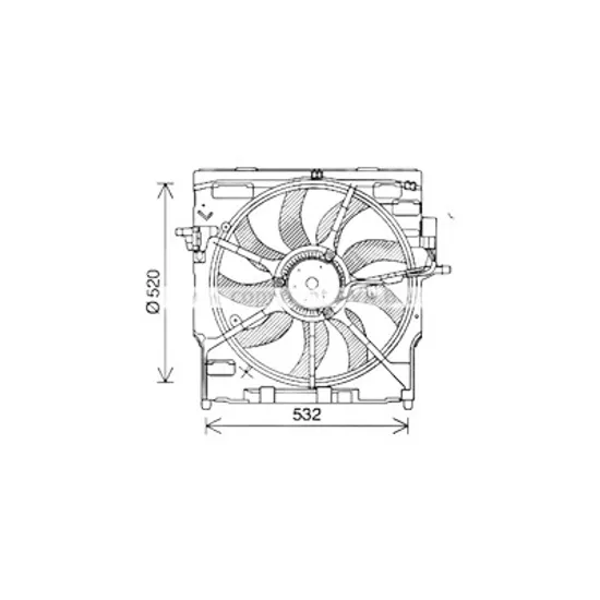 Ventilator motor BMW X5 E70 2006->2013, X6 E71 2007->2014 pentru xDrive 40 d, perioada 2009 2010 2011 2012 2013 2014