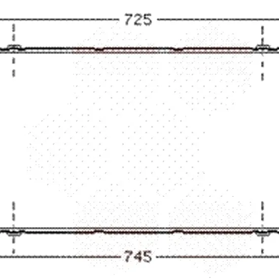 Intercooler TOYOTA AVENSIS T27 2008->2018 2.0 D-4D 91KW 124CP , pentru motor 1AD-FTV perioada 2011 2012,2013,2014,2015,2016,2017 2018