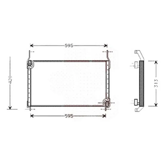 Radiator aer conditionat AUDI A7 Sportback 4GA; 4GF 2010->2018 3.0 TDI quattro 155KW 211CP , pentru motor CRTF, CTCB, CZVC perioada 2014 2015,2016,2017 2018