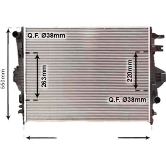 Radiator apa PORSCHE CAYENNE 92A 2010-> 3.0 Diesel 193KW 262CP , pentru motor MCV.VA perioada 2014 2015,2016,2017,2018 2019