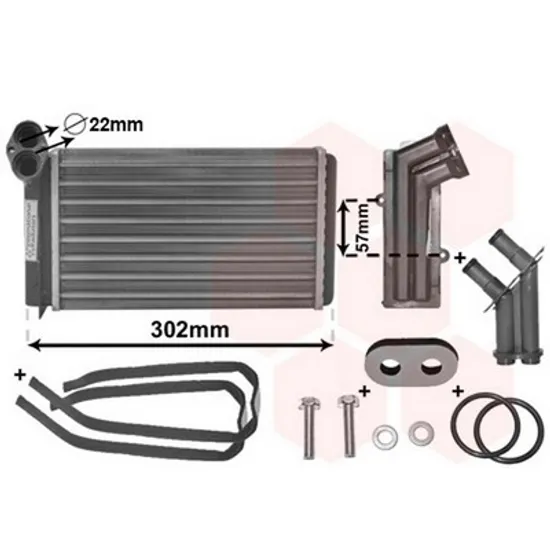 Radiator Incalzire FORD GALAXY 1995->2006 Calorifer M -AC 245x156 Perioada 1995 1996 1997 1998 1999 2000 2001 2002 2003 2004 2005 2006