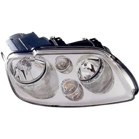 Far dreapta VW CADDY 3 2004->2015 perioada 2008 2009 2010 cu motor reglaj, gri, semnal transparent, cu reglaj electric, cu bec H7/H7
