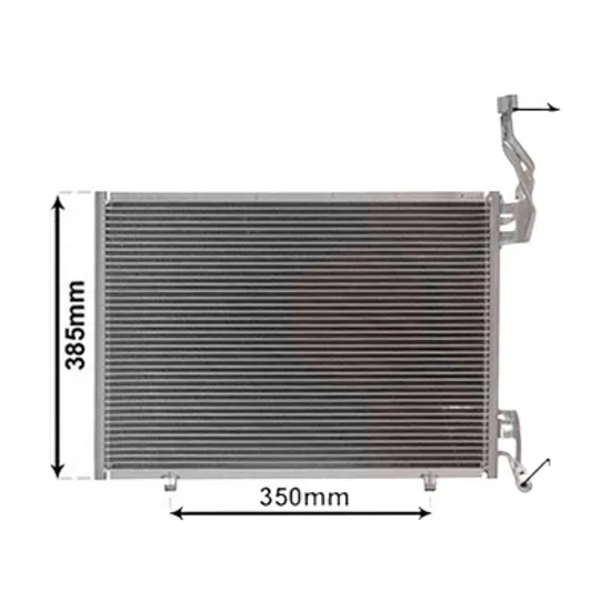 Radiator aer conditionat VW TIGUAN AD1 2016-> 2.0 TDI 4motion 130KW 177CP , pentru motor CRGB perioada 2016 2017,2018,2019 2020