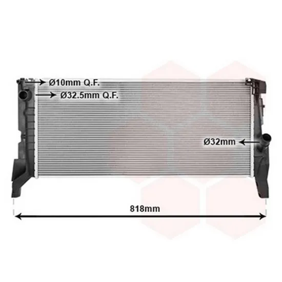 Radiator Motor BMW 2 Active Tourer F45 2013-> Radiator apa toate modelele diesel AUTO (680x320x26) Perioada 2014 2015 2016 2017 2018 2019 2020 2021 2022 2023