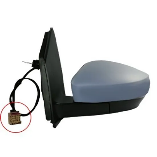 Oglinda VW POLO 6R1 2009->2020 Oglinda exterioara mecanica cu cabluri cu semnal patrat stanga Perioada 2009 2010 2011 2012 2013 2014 2015 2016 2017