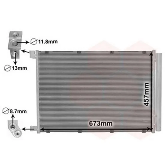 Radiator Aer Conditionat MERCEDES GLC X253 2015-> Radiator aer conditionat benzina/diesel (64x44,8) Perioada 2015 2016 2017 2018 2019