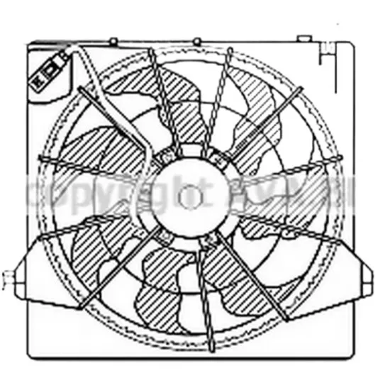 Ventilator motor HYUNDAI SANTA FE 2 2005->2012 pentru 2.0 CRDi 4x4, perioada 2010 2011 2012
