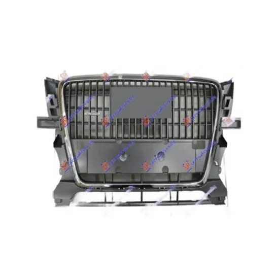 Grila Radiator AUDI Q5 8RB 2008->2017 Grila radiator gri/cromat (fara suport numar) Perioada 2008 2009 2010 2011 2012