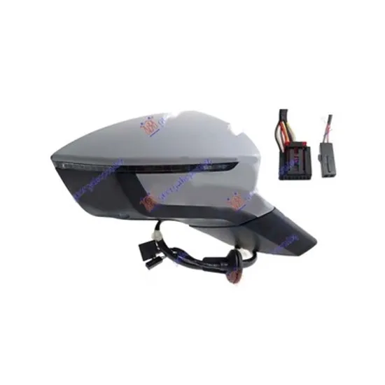 Oglinda SEAT ATECA 2016-> Oglinda exterioara electrica cu incalzire cu rabatare electrica (cu semnal & cu lampa podea & senzor de banda) 11 PIN dreapta Perioada 2016 2017 2018 2019 2020 2021 2022