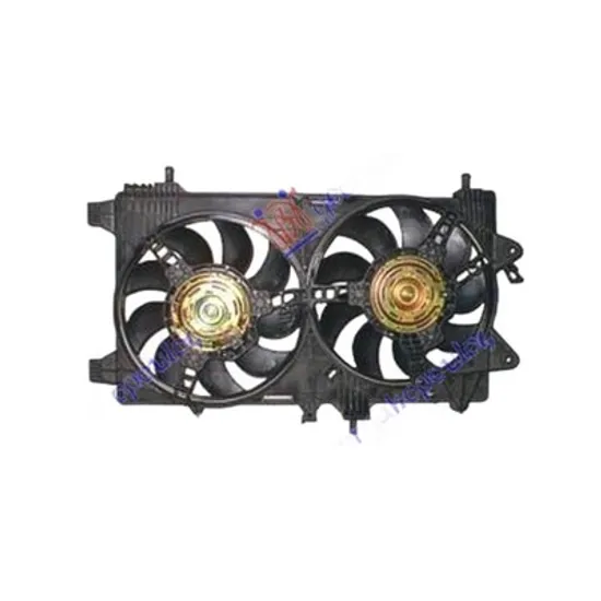 Ventilator Motor LANCIA YPSILON 2003->2011 Electroventilator complet 1,3-1,9 MULTIJET dublu, Perioada 2003 2004 2005 2006 2007 2008 2009 2010