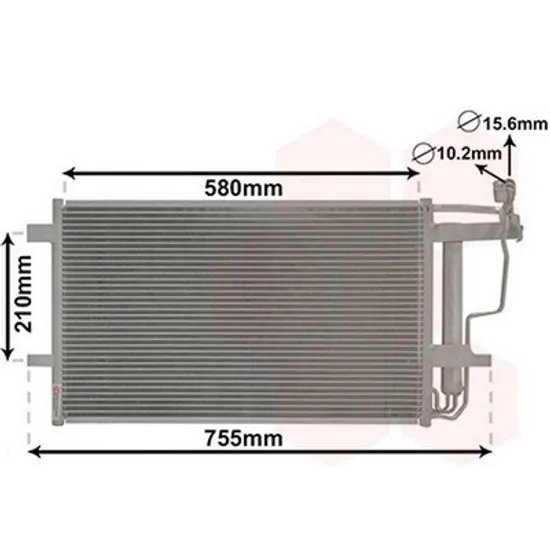 Radiator Aer Conditionat MAZDA 3 BL 2008->2013 Radiator aer conditionat 1,6 - 2,0 - 2,3i 16V - 2,2CiTD (58x37 Perioada 2009 2010 2011 2012 2013 2014