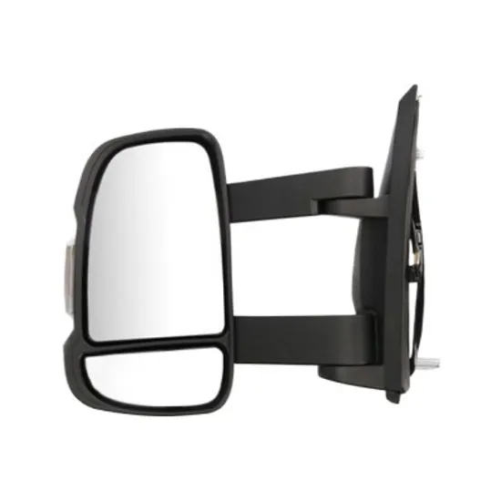 Oglinda exterioara stanga PEUGEOT BOXER 2006-> perioada 2011 2012 2013 2014 2015 2016 , cu semnal, lungime cm 19, numar pini 8, brat oglinda lung, cu incalzire, pana la sarcina max 3500,