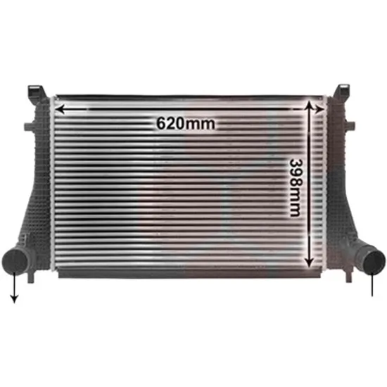 Intercooler AUDI A3 Cabriolet 8V7; 8VE 2013-> 1.8 TFSI quattro 132KW 180CP , pentru motor CJSB perioada 2014 2015,2016,2017,2018 2019