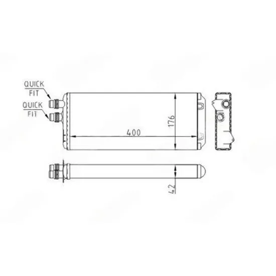 Radiator Incalzire IVECO STRALIS 2003->2019 Calorifer (400x176) 2003- (conducte BUTTON) (DENSO tip) Perioada 2003 2004 2005 2006 2007 2008 2009 2010 2011 2012 2013 2014 2015 2016 2017 2018 2019