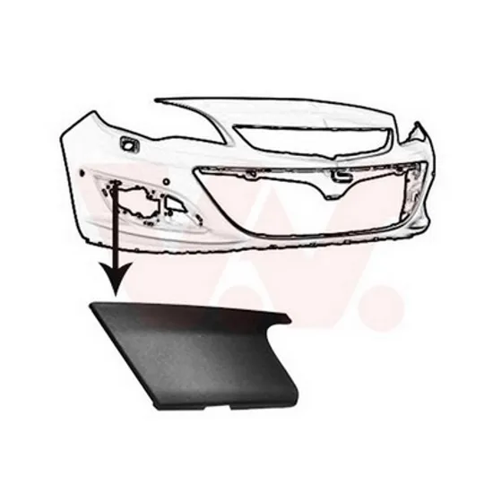 Ornament Grila OPEL ASTRA J 2009->2015 Bandou grila bara fata la semnal pentru sedan 2013-> dreapta Perioada 2013 2014 2015 2016