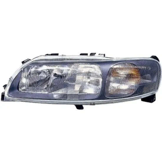 Far stanga VOLVO V70 2 1999->2008 perioada 1999 2000 2001 2002 2003 2004 pana la an de fabricatie 04/2004, cu motor reglaj, semnal fumuriu, cu reglaj electric, cu bec H7/HB3