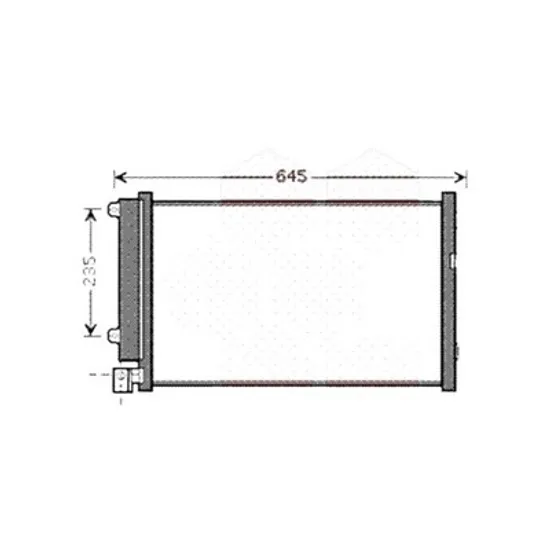 Radiator aer conditionat AUDI A7 Sportback 4GA; 4GF 2010->2018 pentru 2.0 40 TFSI, 2.0 TFSI, perioada 2014 2015 2016 2017 2018